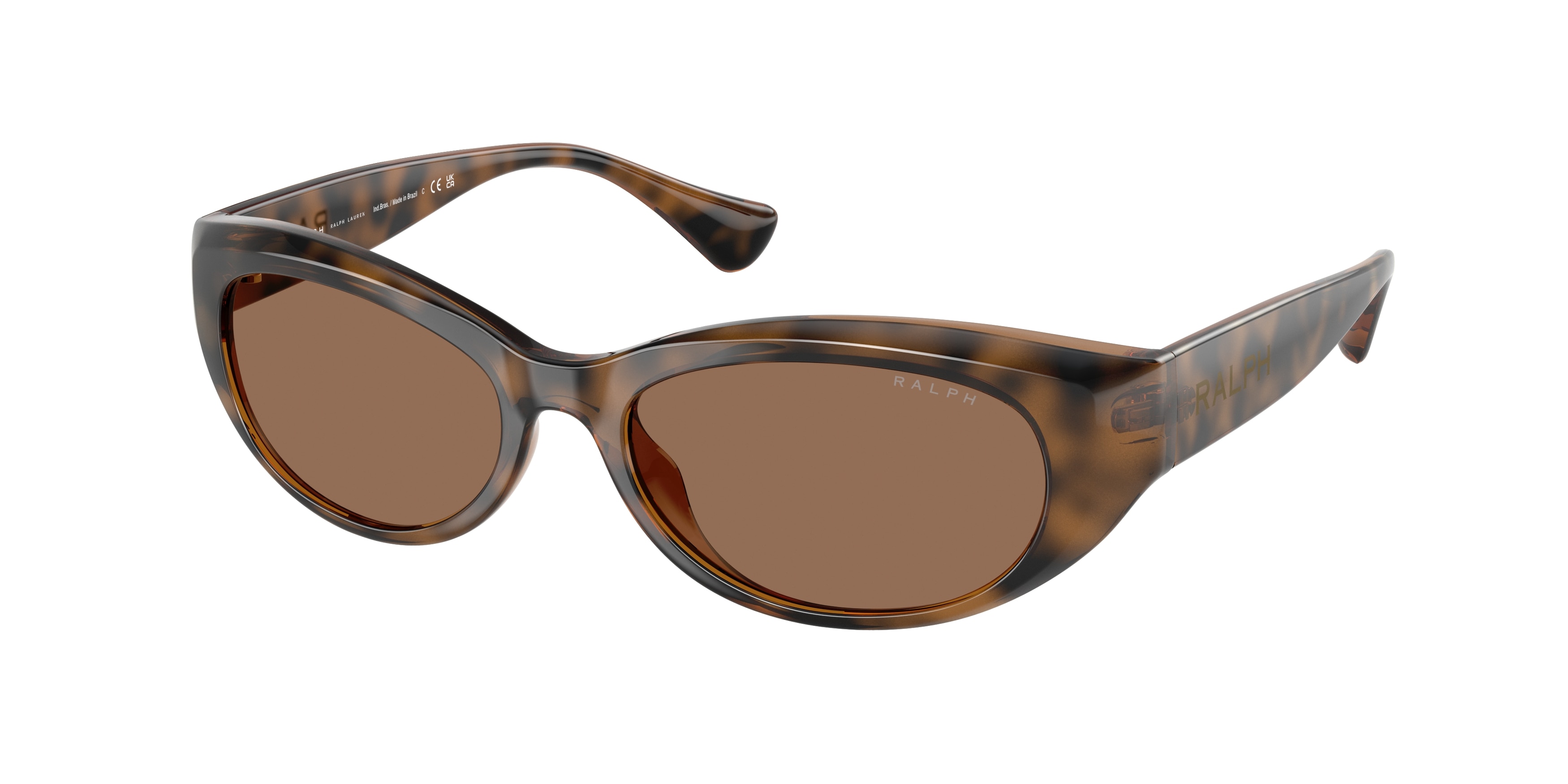Ralph Lauren Woman RA5327U  614973 Sunglasses Injected Turtle Brown Round Normal-image
